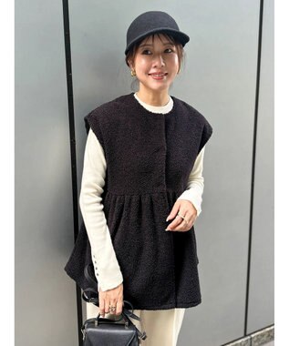 Green Parks フレア裏付きボアベスト