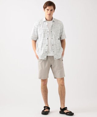 JOSEPH ABBOUD MOUNTAIN エンボスサファリカモ 半袖シャツ グレー系5