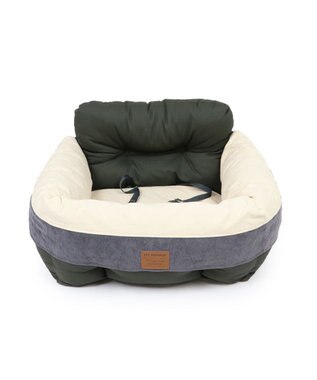 PET PARADISE ドライブ カドラー《グレー/カーキ》【小型犬・多頭用】 カーキ