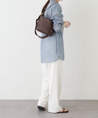 russet 《WEB限定》スタンダードミニショルダーバッグ <エンボスモノグラム>(CE-1718-WEB) D.Brown