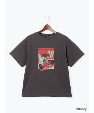 Te chichi 【Disney】MICKEY/フロントプリントTシャツ チャコールグレー