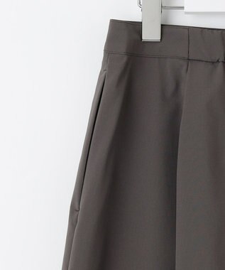J.PRESS LADIES 【洗える】SOLO ECOタフタ タック スカート グレー系