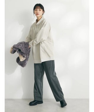 CRAFT STANDARD BOUTIQUE フェイクスエードスタンドプルオーバー Ivory