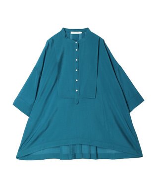 AMERICAN HOLIC 接触冷感バンドカラーチュニック Blue Green