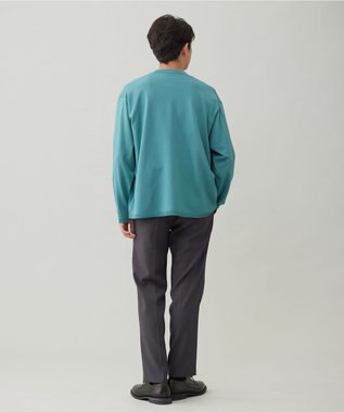 UNFILO MENS 【OCEANS 雑誌・web・YouTube 掲載】WOOL TOUCH 機能美パンツ スリム【東レ開発のウール見え高機能素材】 チャコール