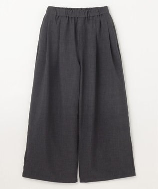 ANY 【2SET/洗濯機可】テックリネンキャミソール×パンツセットアップ チャコール