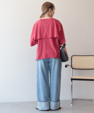 AMERICAN HOLIC レイヤード風加工Ｔシャツ Red