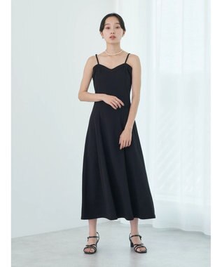 earth music&ecology スウェットキャミワンピース Black