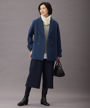 J.PRESS LADIES S 【WEB限定カラーあり・洗える】ツムギート flannel キュロット パンツ ネイビー系