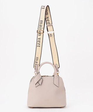 LA BAGAGERIE 【maison vert】 【超軽量/多収納】リボンハンドル2WAYバッグ ライトグレー