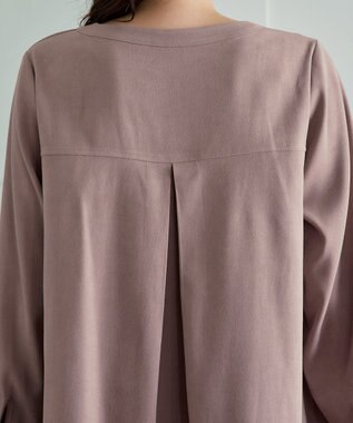 Tiaclasse L 【洗える】スエード調チュニック ピンクベージュ