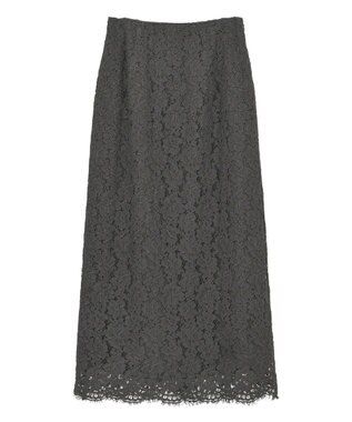 YECCA VECCA レースナロースカート Charcoal Gray
