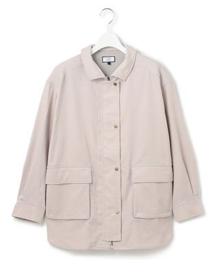 J.PRESS YORK STREET 【WOMEN】コーデュロイ シャツブルゾン ライトグレー系