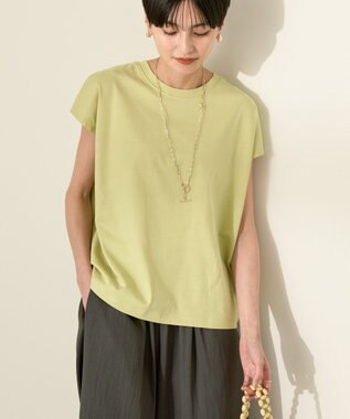AMERICAN HOLIC きれいめフレンチスリーブコットンプルオーバー Pistachio
