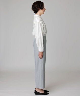 UNFILO L イージーパンツ ストレート ライトグレー系