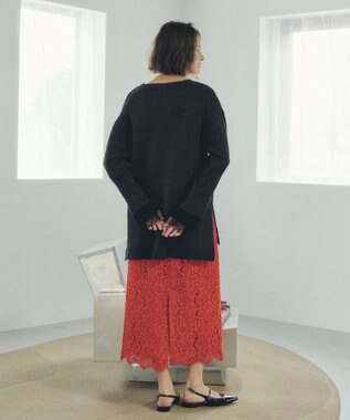 YECCA VECCA レースナロースカート Orange