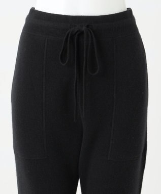 23区 【R(アール)】ウールカシミヤ ニットパンツ ブラック系