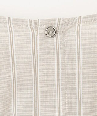 ANY 【UVカット/抗菌防臭/速乾/手洗い可】エニィファンクション ボリュームスリーブシャツ ベージュストライプ