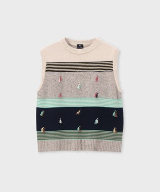 Paul Smith タッセルジャカード ベスト