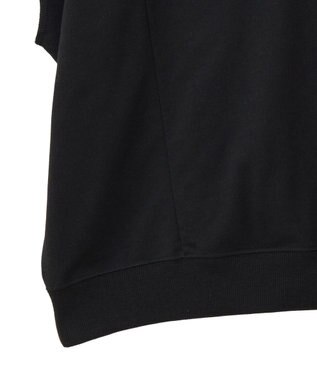 Green Parks 深Ｖネックミニ裏毛フレンチスリーブプルオーバー Gray