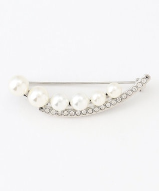 ANY ウェーブパールブローチ