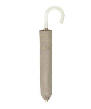 MOONBAT 【軽量/一級遮光】FURLA 晴雨兼用日傘 降りたたみ日傘 ジッパー刺繍 ／遮光 遮熱 UV ダークグレー