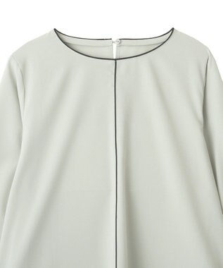 YECCA VECCA 配色パイピングブラウス Mint
