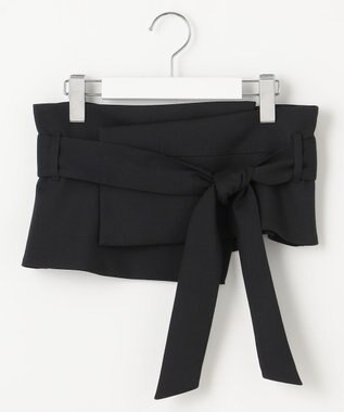 23区 L 【エステータ】ウールダブルクロス カマーバンド ブラック系