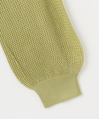 ANY メッシュカーディガン アップルグリーン