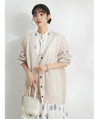 CRAFT STANDARD BOUTIQUE ＶネックＢＩＧシルエットカーディガン Ivory