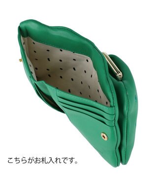tsumori chisato CARRY ぷちネコ 2つ折り財布 がま口 グリーン