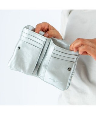 tsumori chisato CARRY ぷちネコ 2つ折り財布 がま口 シルバー