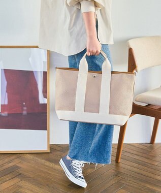 TOPKAPI 【Breath TOPKAPI】SCOTCH GRAIN スコッチグレイン ネオレザー A4トートバッグ ピンクグレー