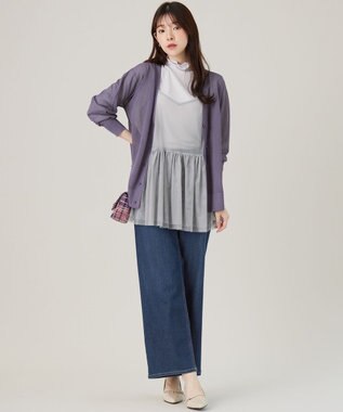 ANY SIS 【洗える】チュールレイヤード インナー ライトグレー