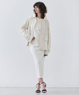 BEIGE， 【Precious 4月号掲載】IBERIS / スタンドカラーブルゾン Ecru