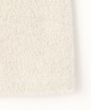 ANY SIS L 【洗える】フェザーニット カーディガン アイボリーベージュ