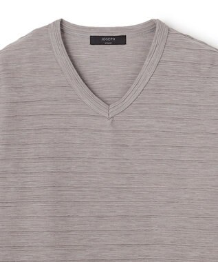JOSEPH HOMME ストームリップル　Vネックカットソー ローズ系