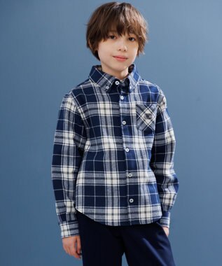 J.PRESS KIDS 【140-170cm】ビッグチェック シャツ ネイビー系4