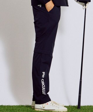 PW CIRCULUS 【ストレッチ素材】【MEN】2WAY デタッチャブルパンツ ゴルフ ブラック系