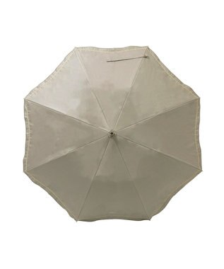 MOONBAT 【軽量/一級遮光】FURLA 晴雨兼用日傘 降りたたみ日傘 ジッパー刺繍 ／遮光 遮熱 UV ダークグレー