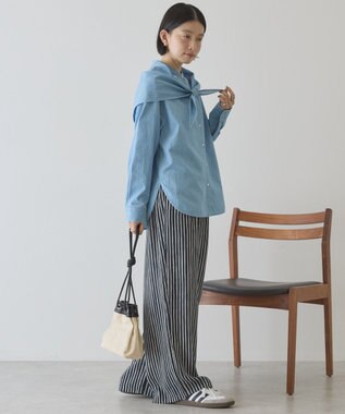 AMERICAN HOLIC 【先行予約】【イージーケア】アソート柄パンツ Navy