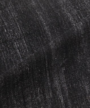 WEGO シルバープリントバギーフレアデニム デニムブラック