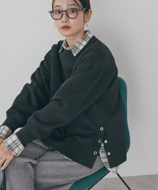 AMERICAN HOLIC サイドドットポンチプルオーバー Black