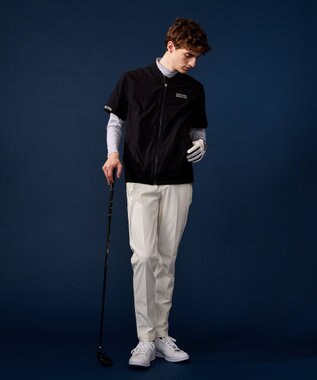 23区GOLF デタッチャブルスリーブ【MEN】２ＷＡＹ ブルゾン ブラック系