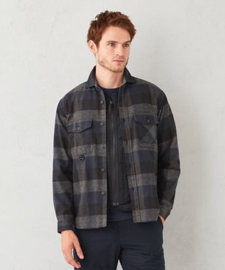 JOSEPH ABBOUD MOUNTAIN 【UNISEX】オーガニックマウンテン ネルシャツ ネイビー系4