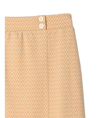 earth music&ecology シェブロン柄タイトスカート Orange