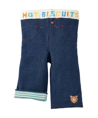 MIKI HOUSE HOT BISCUITS 【70-100cm】 8分丈スパッツ インディゴブルー