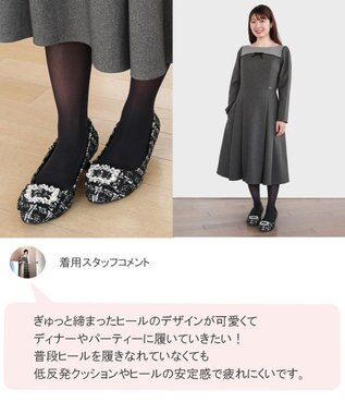TOCCA 【WEB限定カラーあり】BIJOUX RIBBON PUMPS パンプス ツイード系5