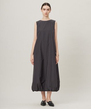 ICB L 【洗える】 ハイマルチメモリータフタ ワンピース チャコール系