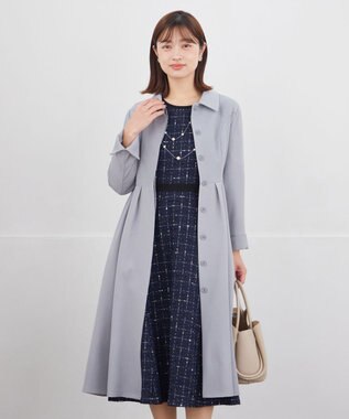 Tiaclasse 【新色追加】ステンカラードレスコート ネイビー